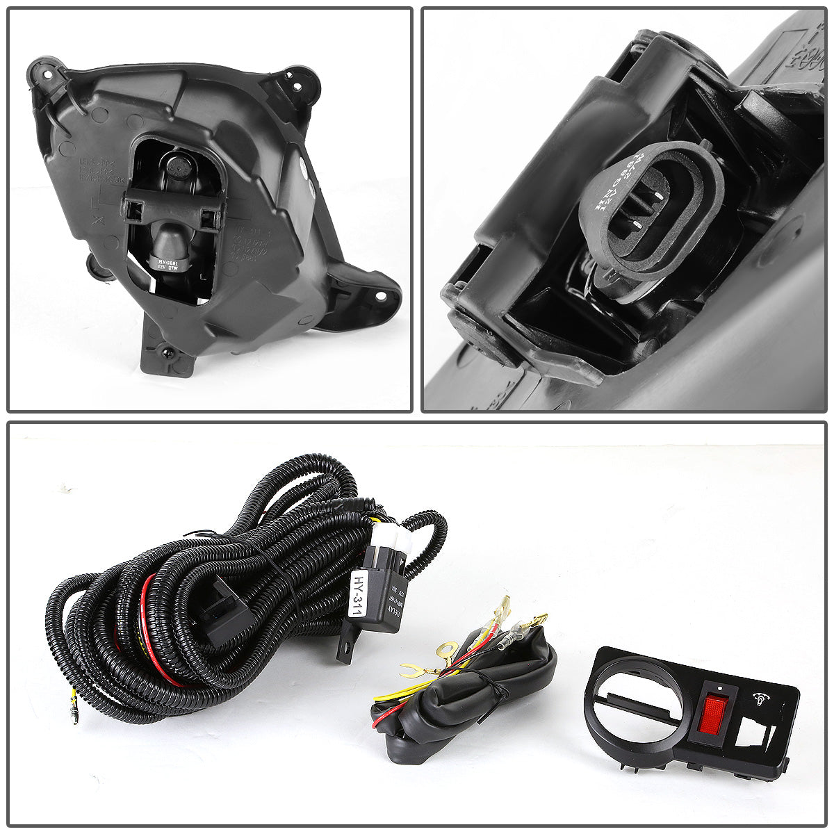 FAROS DE NIEBLA 10-12 HYUNDAI GENESIS COUPE - W/SWITCH - 881 BULB - SMOKE
