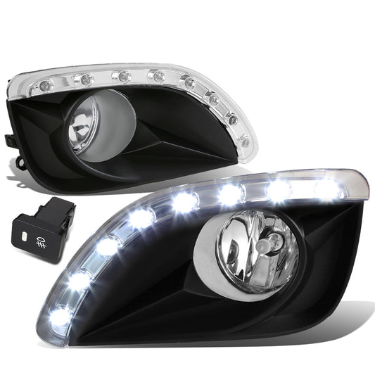 FAROS DE NIEBLA 10-11 TOYOTA CAMRY - LED DRL - W/ SWITCH - H11 BULB - CLEAR