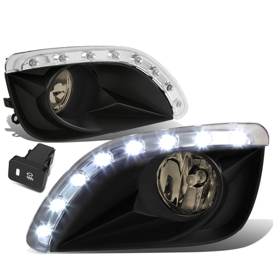 FAROS DE NIEBLA 10-11 TOYOTA CAMRY - LED DRL - W/ SWITCH - H11 BULB - SMOKE