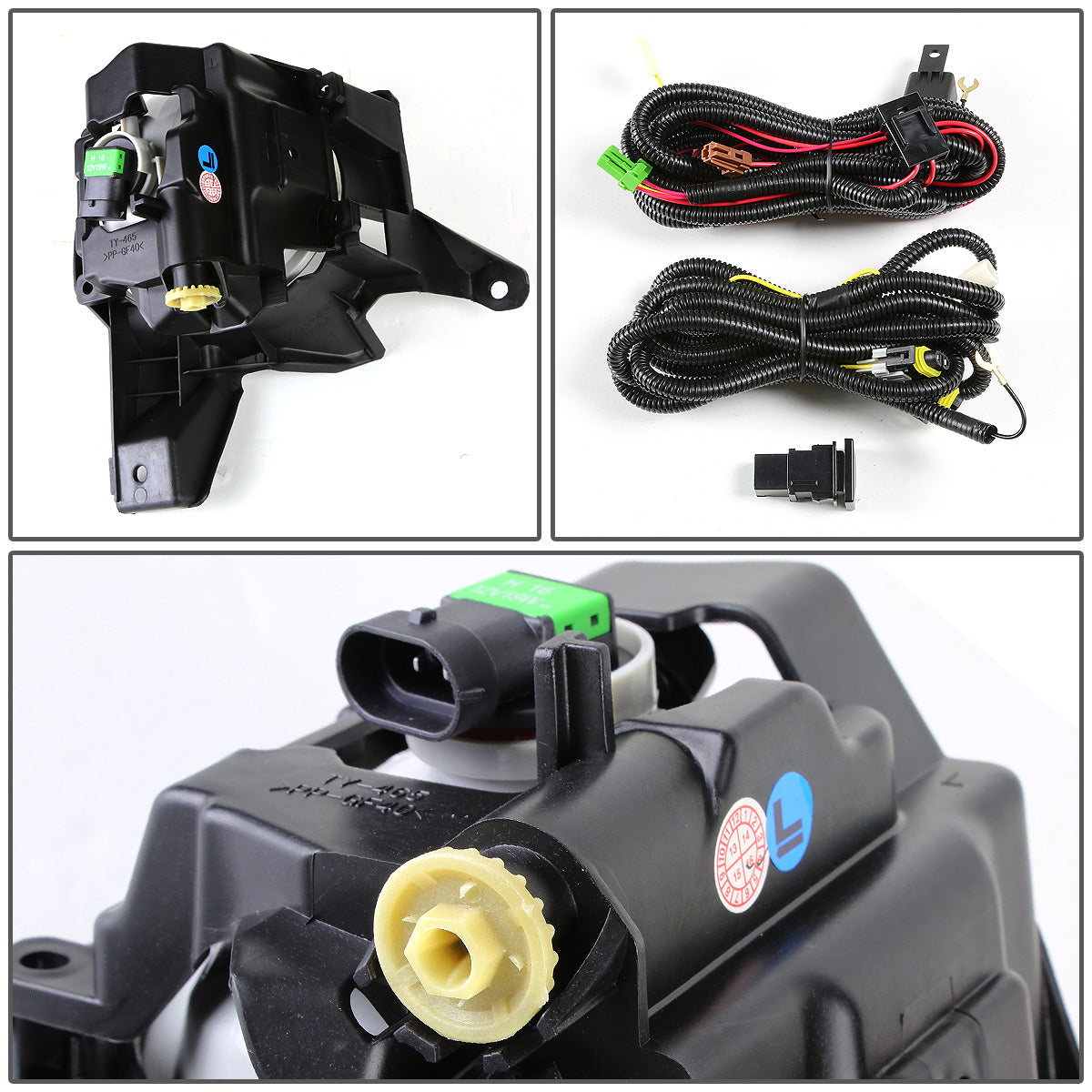 FAROS DE NIEBLA 13-16 TOYOTA RAV4 - W/ SWITCH - H16 BULB - AMBER