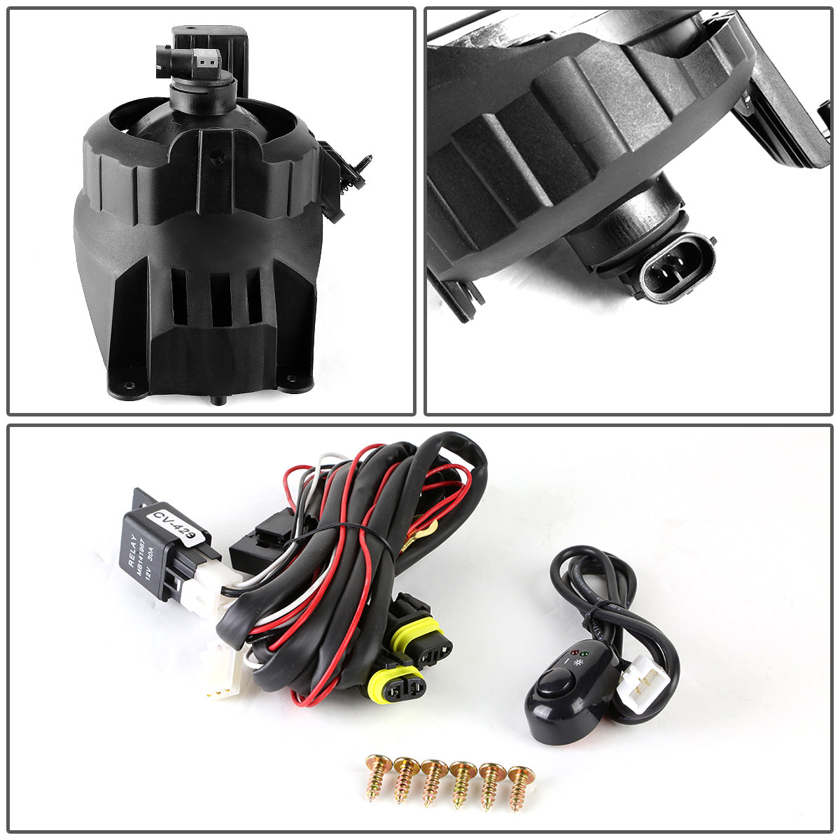 FAROS DE NIEBLA 11-15 CHEVY SONIC / 12-15 AVEO - W/ SWITCH - H8 BULB - CLEAR