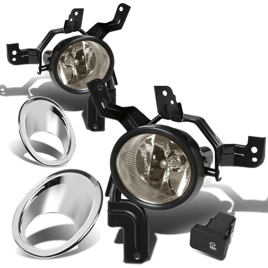 FAROS DE NIEBLA 07-09 HONDA CRV - W/ SWITCH - W/ CHROME BEZEL - H11 BULB - SMOKE