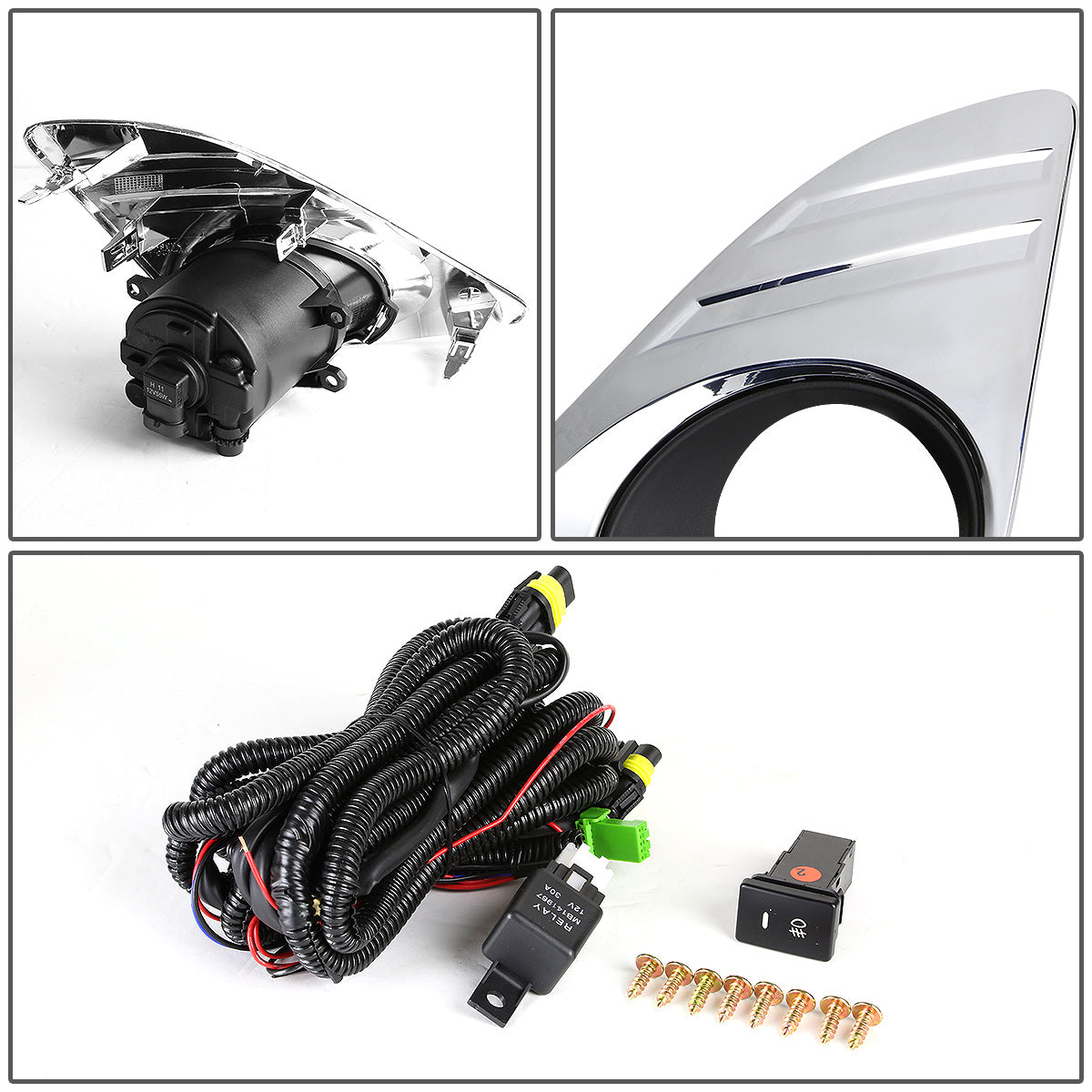 FAROS DE NIEBLA 12-14 TOYOTA CAMRY - W/ SWITCH - H11 BULB - DOES NOT FIT SE MODELS - SMOKE