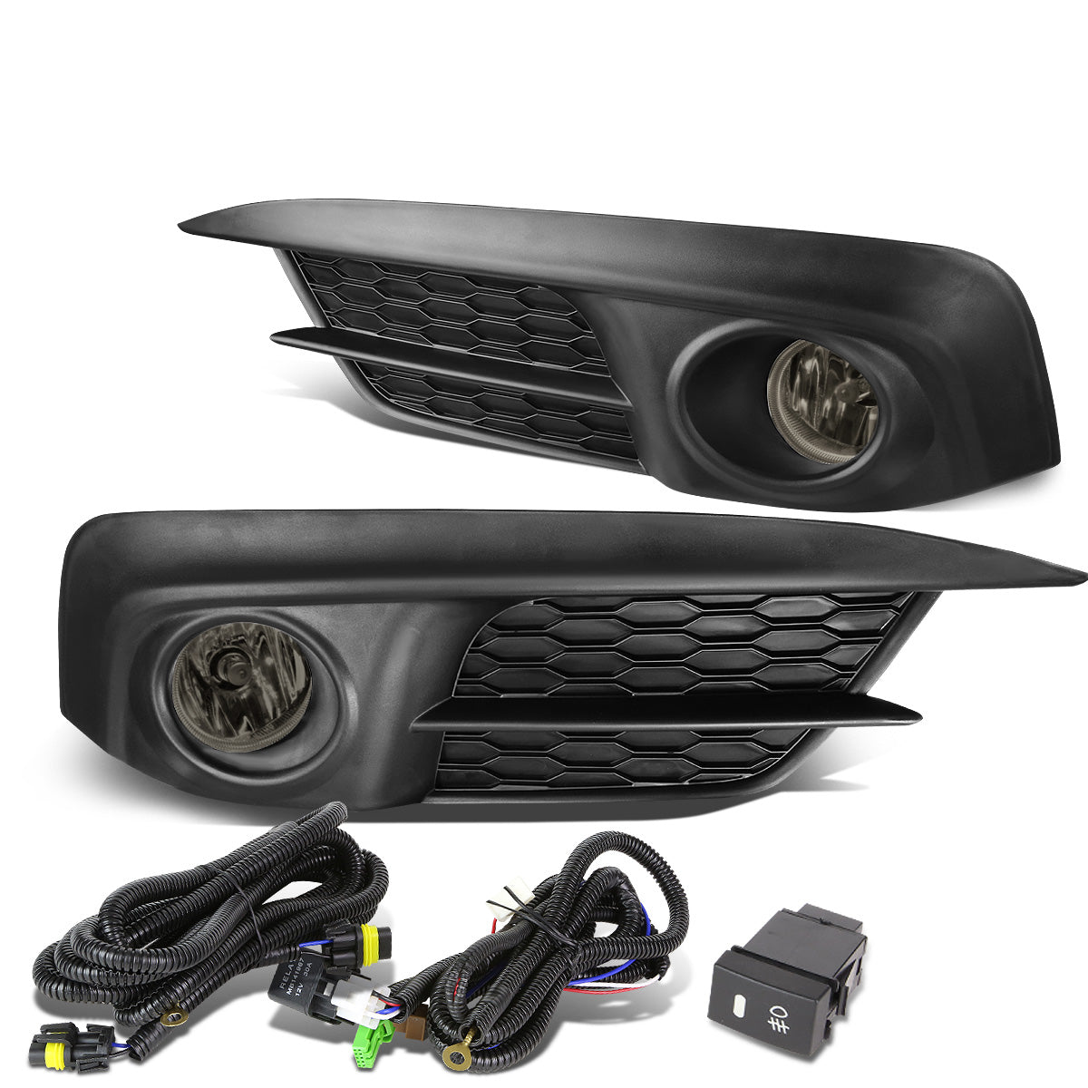 FAROS DE NIEBLA 2016+ HONDA CIVIC - W/ SWITCH - SMOKE