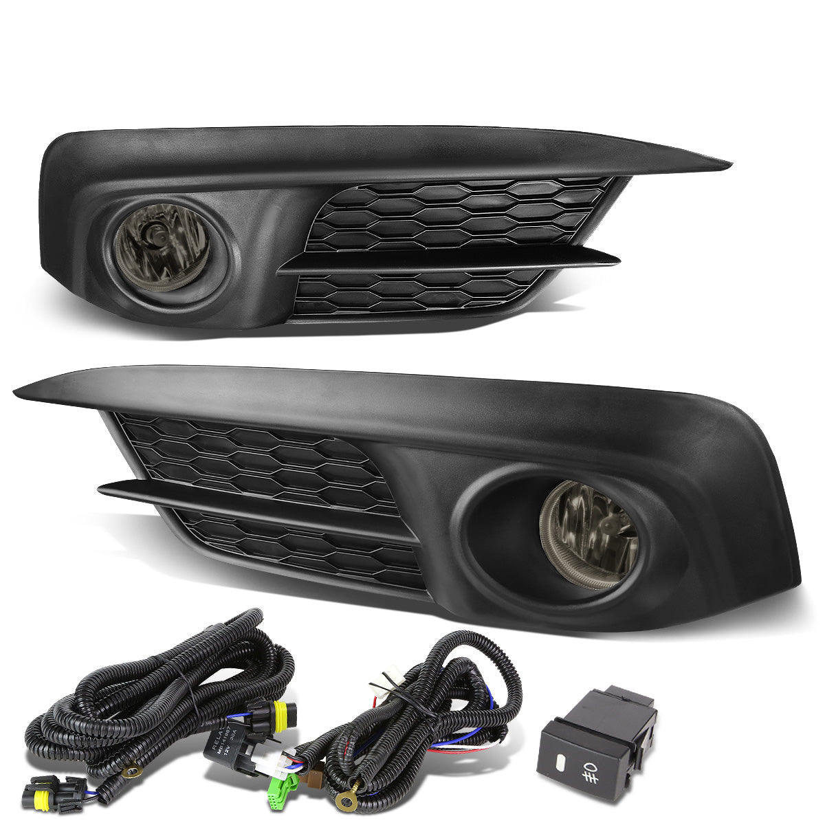 FAROS DE NIEBLA 2016+ HONDA CIVIC - W/ SWITCH - SMOKE