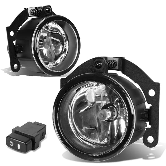 FAROS DE NIEBLA 10-15 MITSUBISHI OUTLANDER / 11-15 OUTLANDER SPORT , RVR - WITH SWITCH - H11 BULB - CHROME / CLEAR