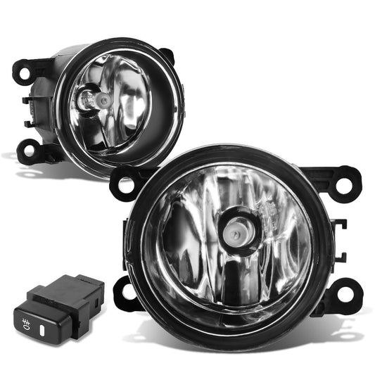 FAROS DE NIEBLA 10-14 MITSUBISHI MONTERO / 10-15 MITSUBISHI MONTERO SPORT - WITH SWITCH - H11 BULB - CHROME / CLEAR