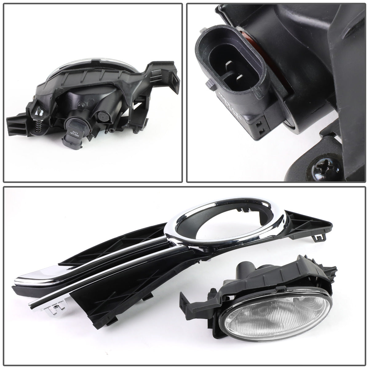 FAROS DE NIEBLA 14-16 HONDA ODYSSEY - WITH SWITCH, BEZEL - H11 BULB - CHROME / CLEAR