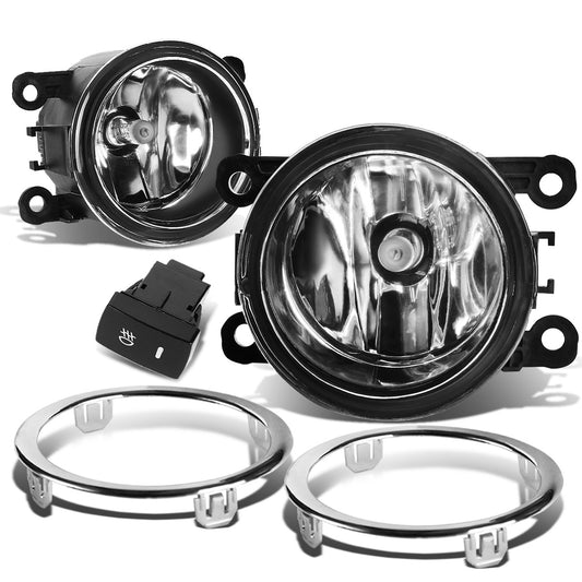 FAROS DE NIEBLA 12-15 HONDA PILOT - WITH SWITCH, BEZEL - H11 BULB - CHROME / CLEAR