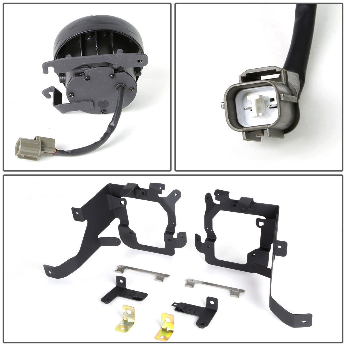 FAROS DE NIEBLA 03-05 HONDA PILOT - WITH BEZEL - H11 BULB - SMOKE