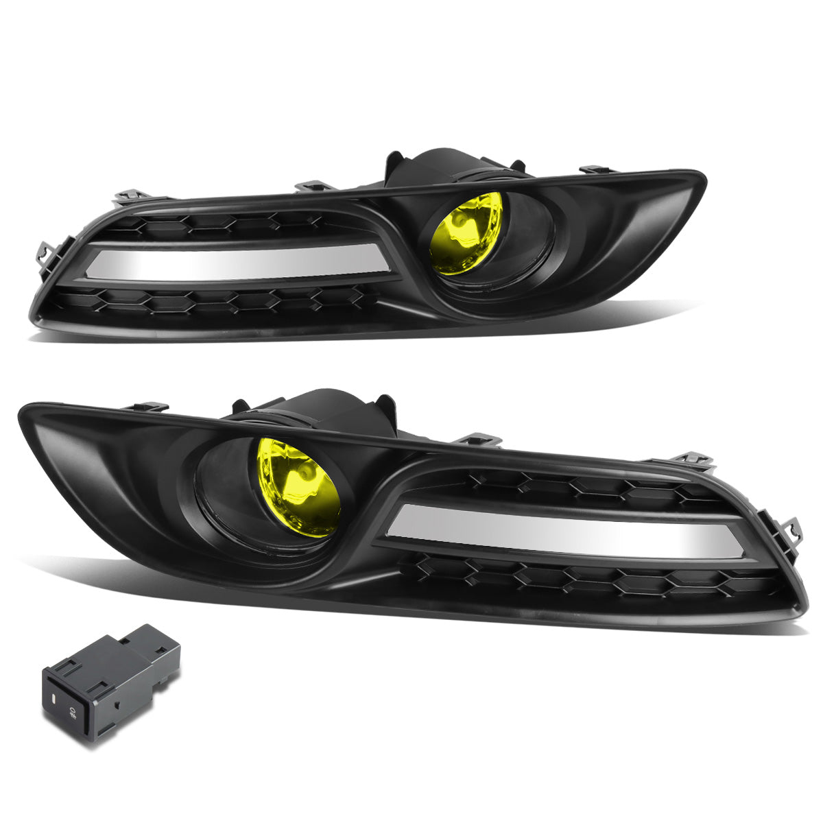 FAROS DE NIEBLA 13-16 NISSAN SENTRA 4-DR - WITH SWITCH, BEZEL - 58 BULB - AMBER