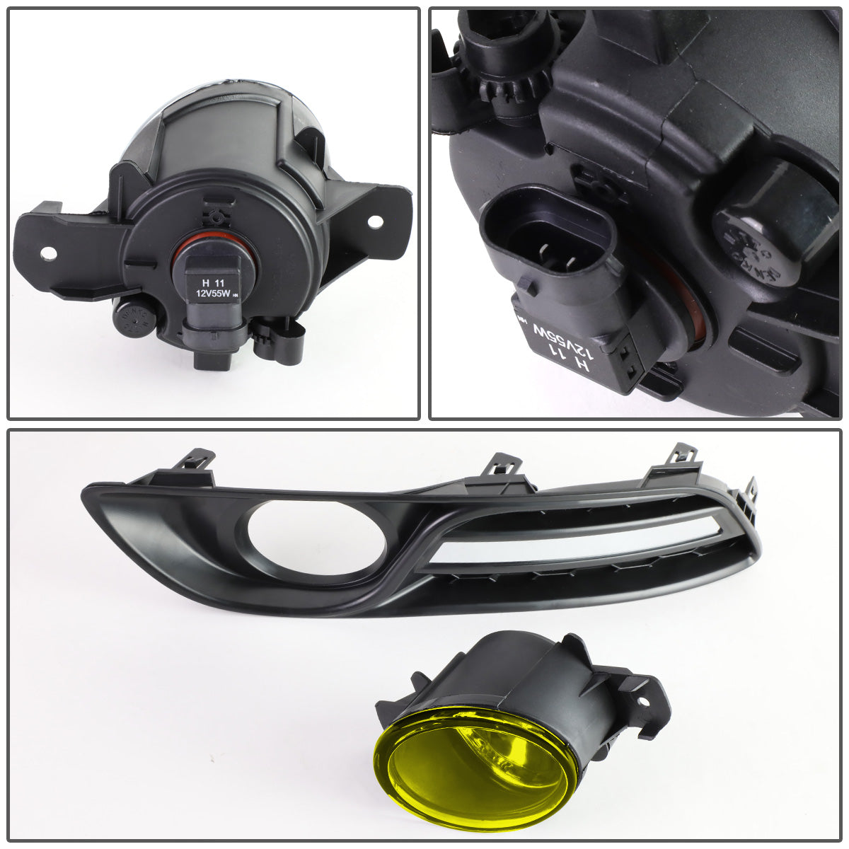 FAROS DE NIEBLA 13-16 NISSAN SENTRA 4-DR - WITH SWITCH, BEZEL - 58 BULB - AMBER