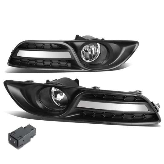 FAROS DE NIEBLA 13-16 NISSAN SENTRA 4-DR - WITH SWITCH, BEZEL - 58 BULB - CHROME / CLEAR