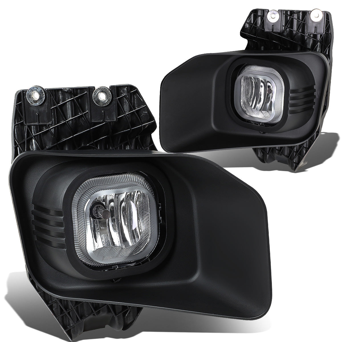 FAROS DE NIEBLA 11-16 FORD F-250, F-350, F-450, F-550 SUPER DUTY - WITH SWITCH, BEZEL - H10 BULB - CHROME / CLEAR