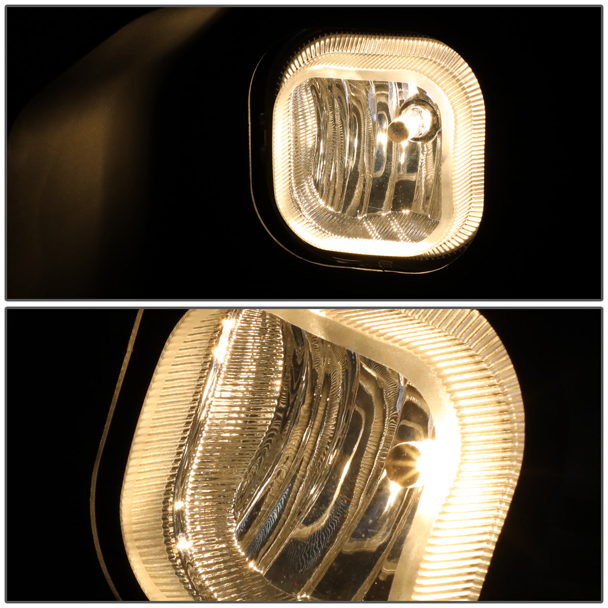FAROS DE NIEBLA 11-16 FORD F-250, F-350, F-450, F-550 SUPER DUTY - WITH SWITCH, BEZEL - H10 BULB - CHROME / CLEAR