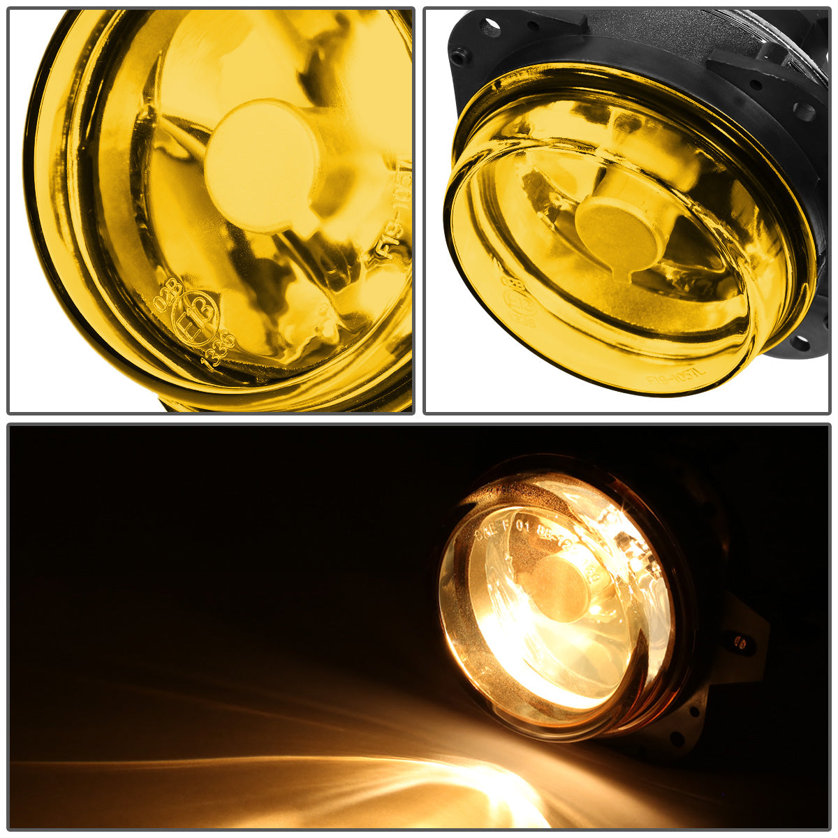 FAROS DE NIEBLA 02-05 MISTUBISHI ECLIPSE / 04-08 GALANT - WITH SWITCH - 9145 BULB - AMBER