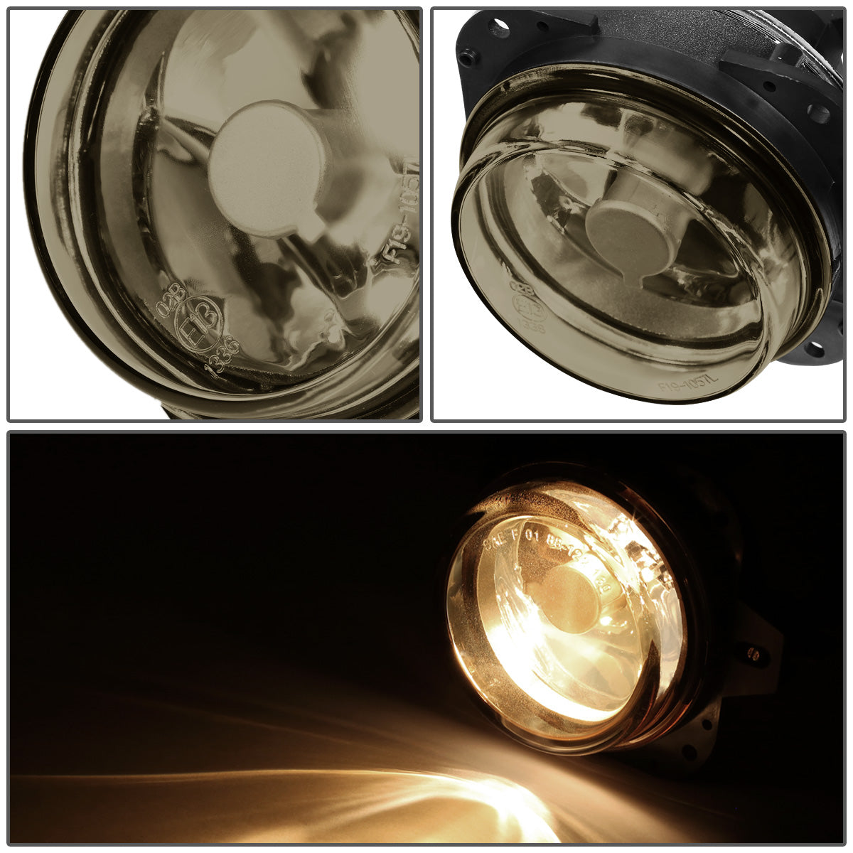 FAROS DE NIEBLA 02-05 MISTUBISHI ECLIPSE / 04-08 GALANT - WITH SWITCH - 9145 BULB - SMOKE