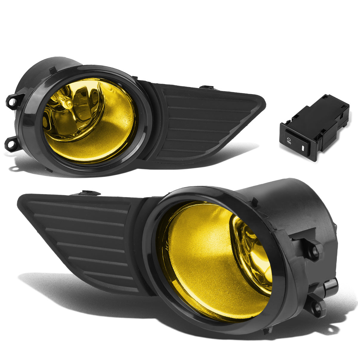 FAROS DE NIEBLA 11-17 TOYOTA SIENNA - DOES NOT FIT SE MODELS - WITH SWITCH, BEZEL - H11 BULB - AMBER