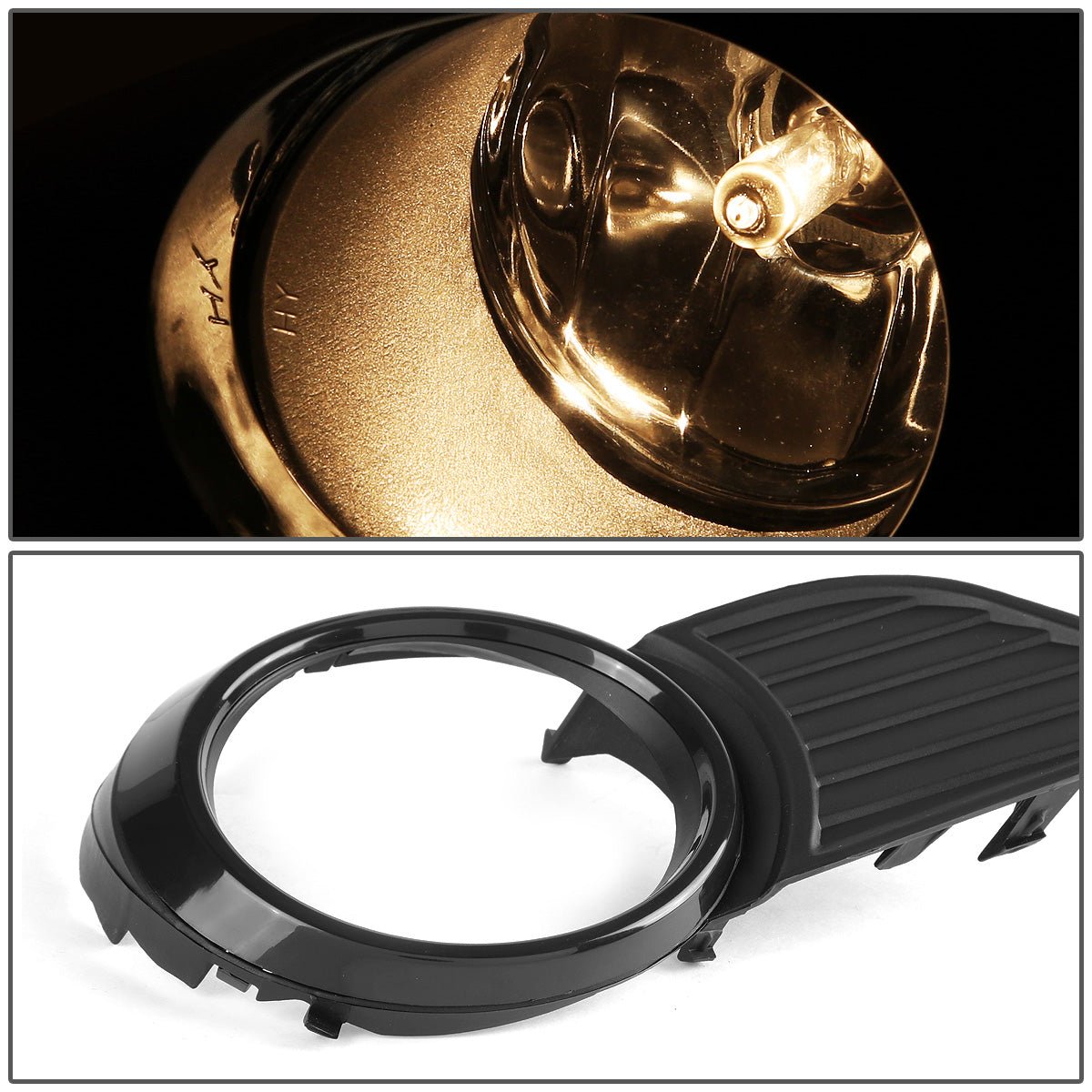 FAROS DE NIEBLA 11-17 TOYOTA SIENNA - DOES NOT FIT SE MODELS - WITH SWITCH, BEZEL - H11 BULB - CHROME / CLEAR
