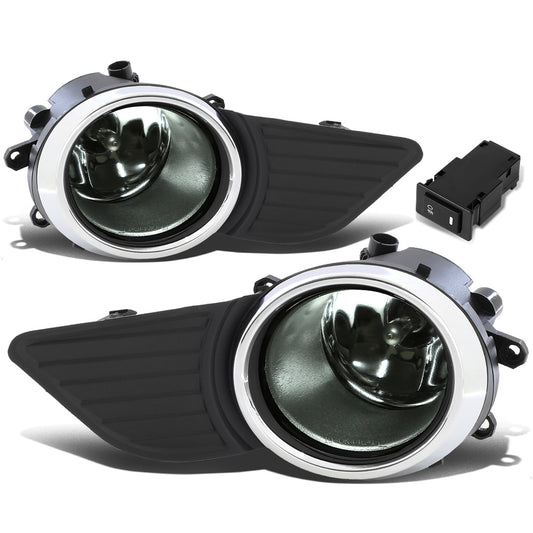 FAROS DE NIEBLA 11-17 TOYOTA SIENNA - DOES NOT FIT SE MODELS - WITH SWITCH, CHROME TRIM BEZEL - H11 BULB - SMOKE