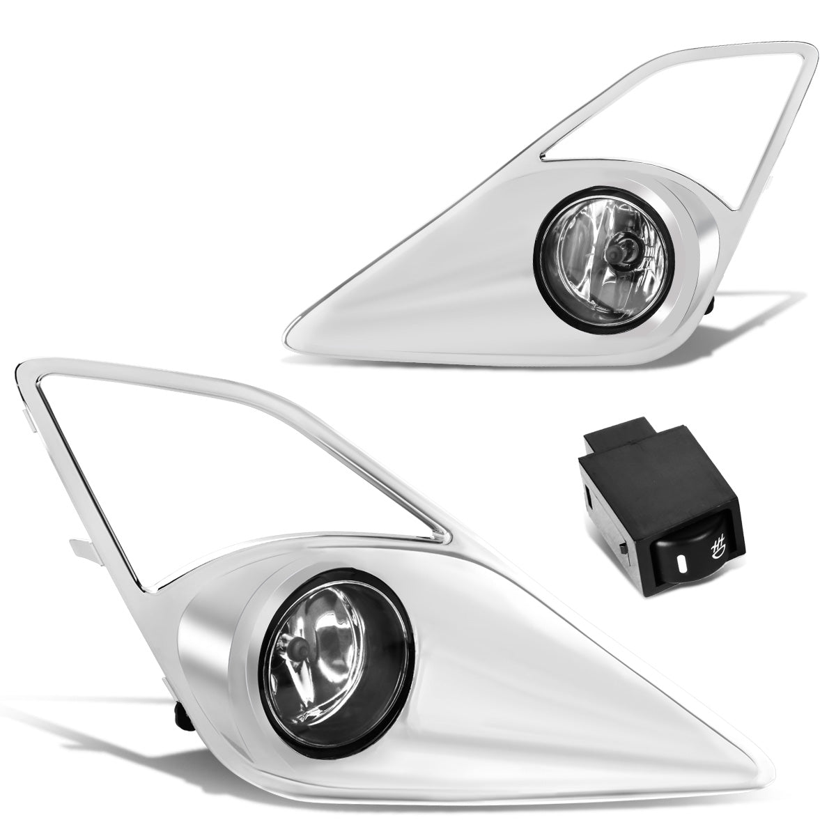 FAROS DE NIEBLA 13-16 SCION FR-S - WITH SWITCH, BEZEL - H11 BULB - CHROME / CLEAR