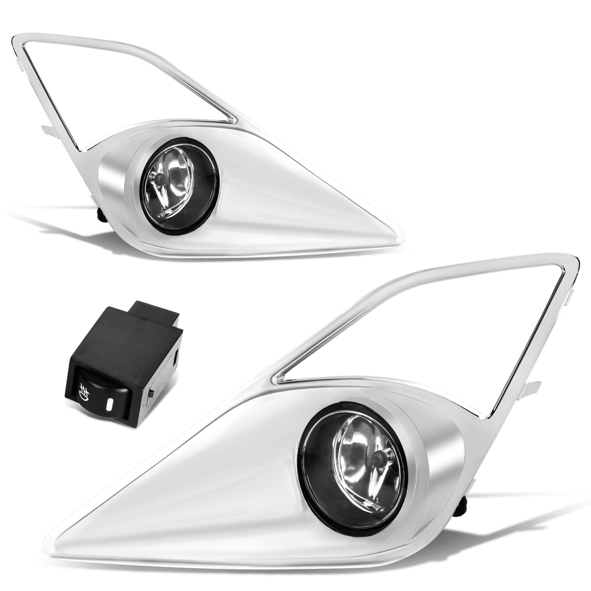 FAROS DE NIEBLA 13-16 SCION FR-S - WITH SWITCH, BEZEL - H11 BULB - CHROME / CLEAR