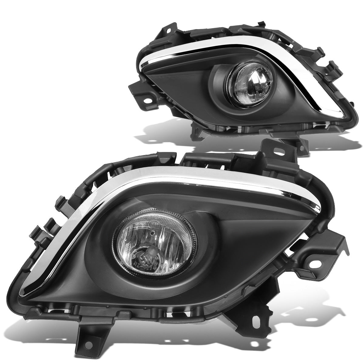 FAROS DE NIEBLA 14-16 MAZDA 6 - WITH SWITCH, CHROME TRIM BEZEL - H11 BULB - CHROME / CLEAR