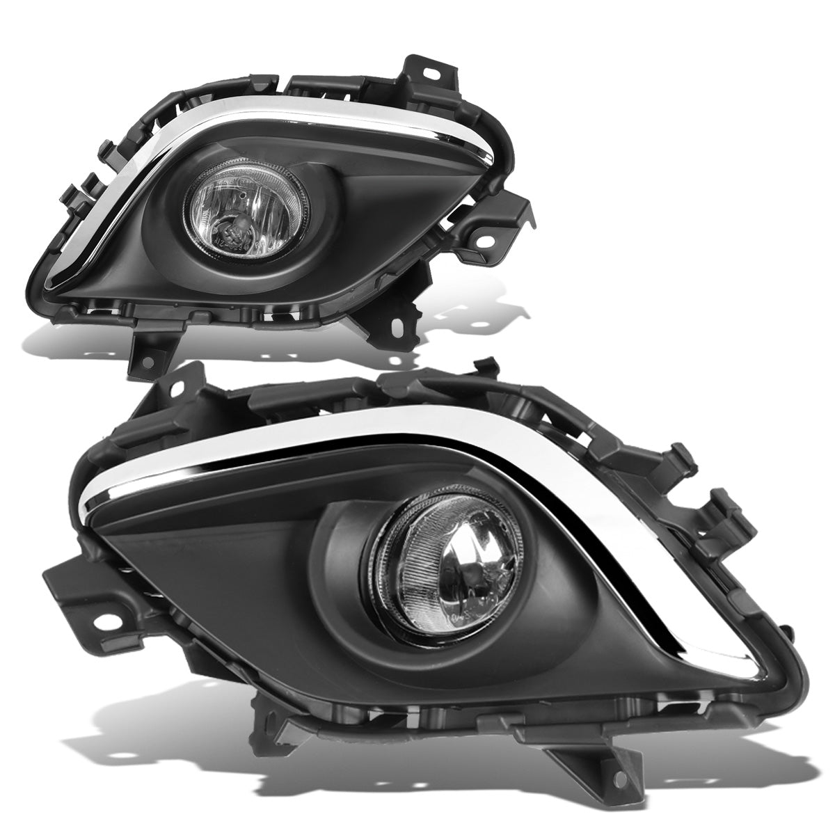 FAROS DE NIEBLA 14-16 MAZDA 6 - WITH SWITCH, CHROME TRIM BEZEL - H11 BULB - CHROME / CLEAR