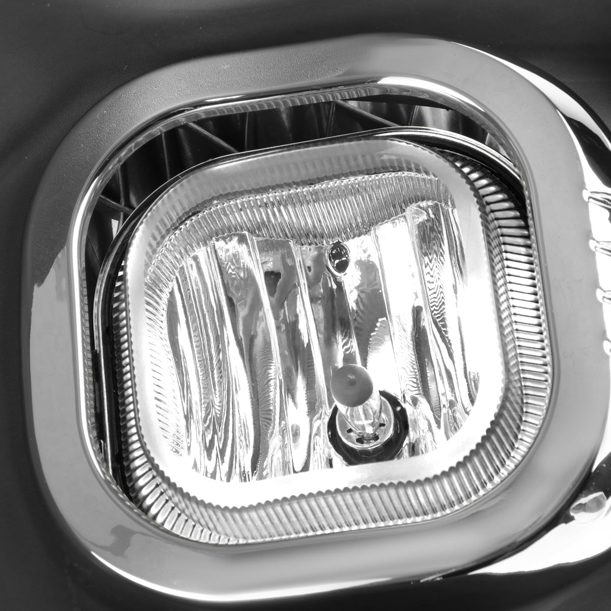 FAROS DE NIEBLA 11-16 FORD F-250, F-350, F-450, F-550 SUPER DUTY - WITH SWITCH, BEZEL - H10 BULB - CHROME / CLEAR