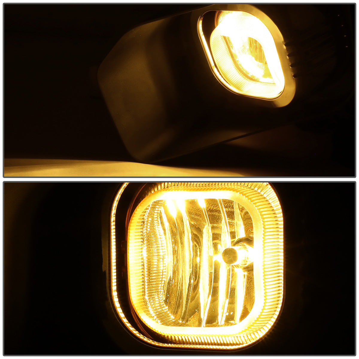 FAROS DE NIEBLA 11-16 FORD F-250, F-350, F-450, F-550 SUPER DUTY - WITH SWITCH, BEZEL - H10 BULB - CHROME / CLEAR
