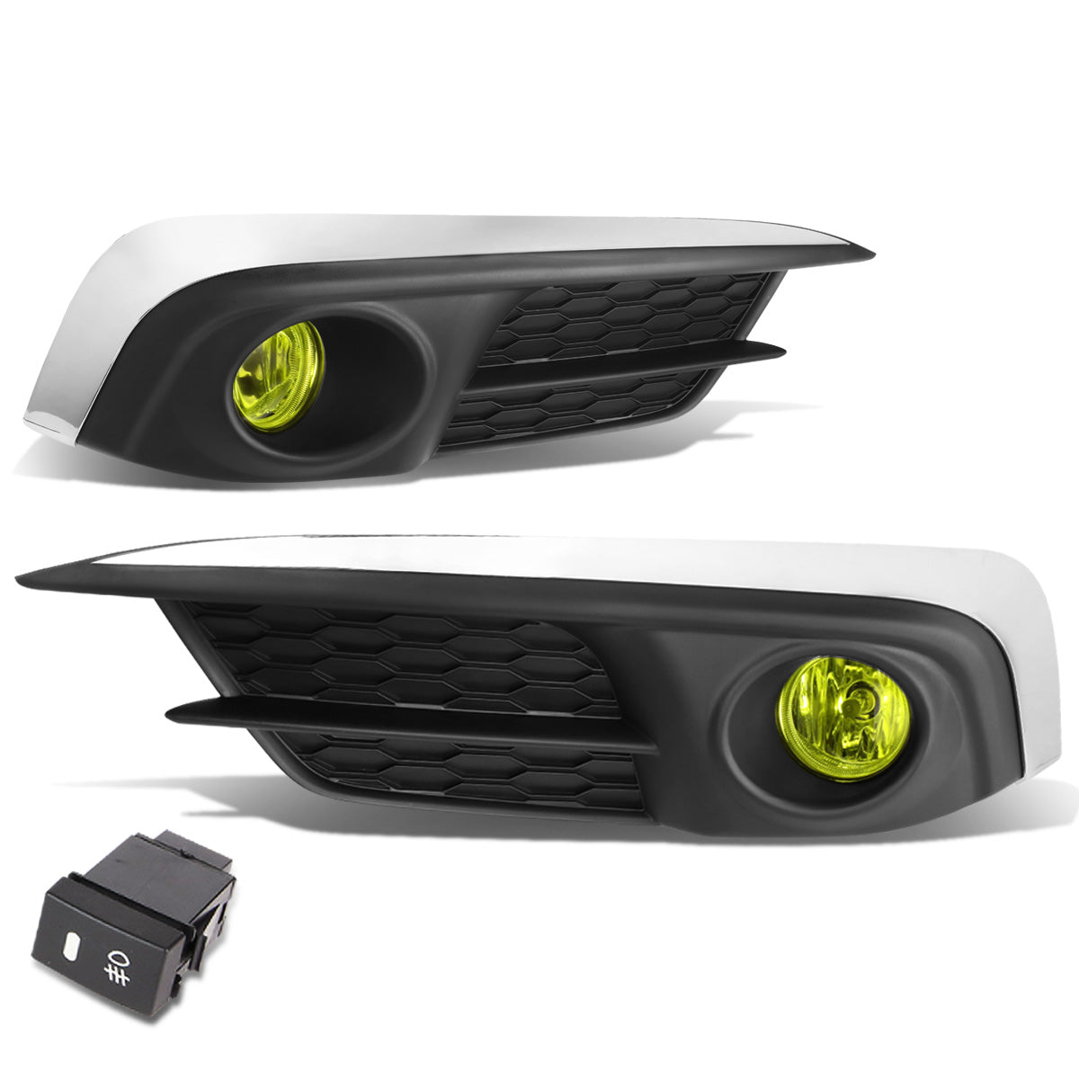 FAROS DE NIEBLA 2016 HONDA CIVIC - WITH SWITCH, BEZEL - H8 BULB - AMBER