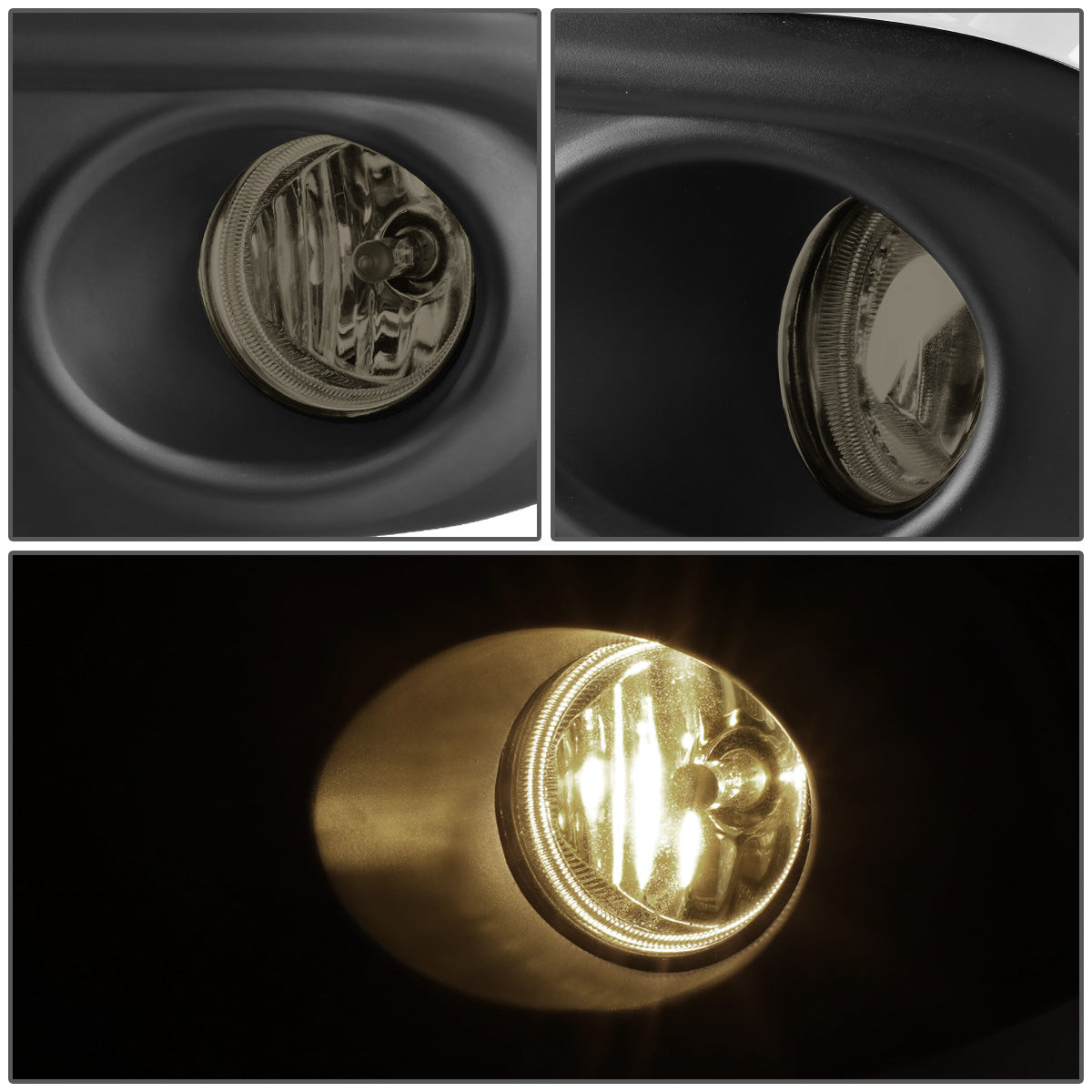 FAROS DE NIEBLA 2016 HONDA CIVIC - WITH SWITCH, BEZEL - H8 BULB - SMOKE