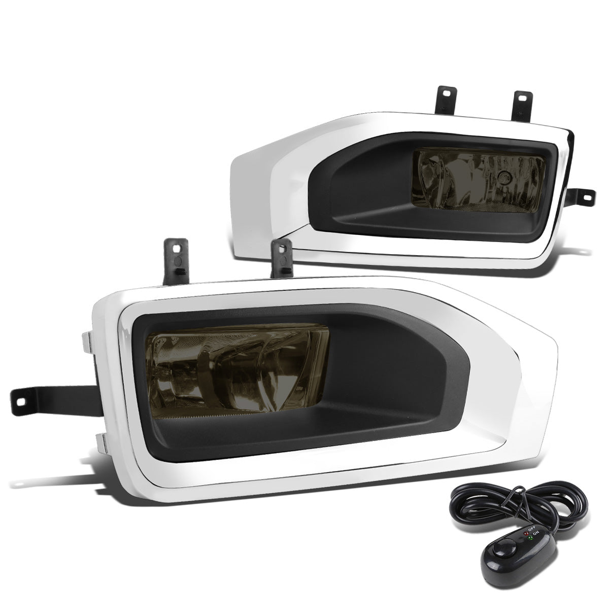 FAROS DE NIEBLA 15-18 GMC YUKON , XL - WITH SWITCH, BEZEL - 5202 BULB - SMOKE