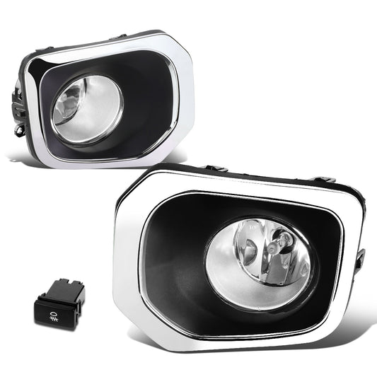 FAROS DE NIEBLA 16-17 TOYOTA TACOMA - WITH SWITCH, BEZEL - H11 BULB - CHROME / CLEAR