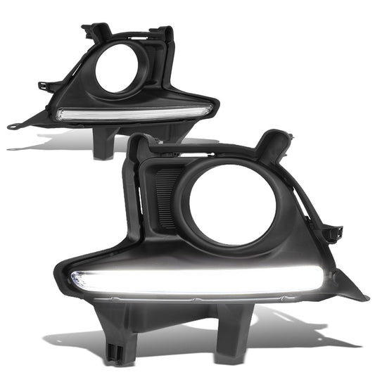 FAROS DE NIEBLA 14-16 TOYOTA HIGHLANDER - WITH BLACK BEZEL - H11 BULB - CLEAR