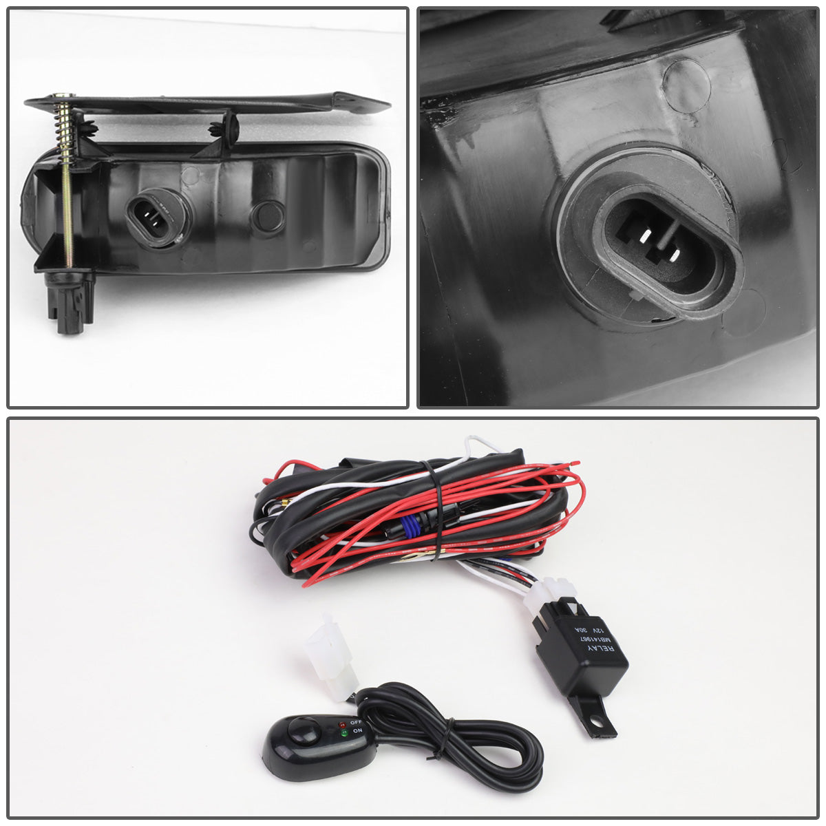 FAROS DE NIEBLA 02-06 CADILLAC ESCALADE - WITH SWITCH - 899 BULB - SMOKE