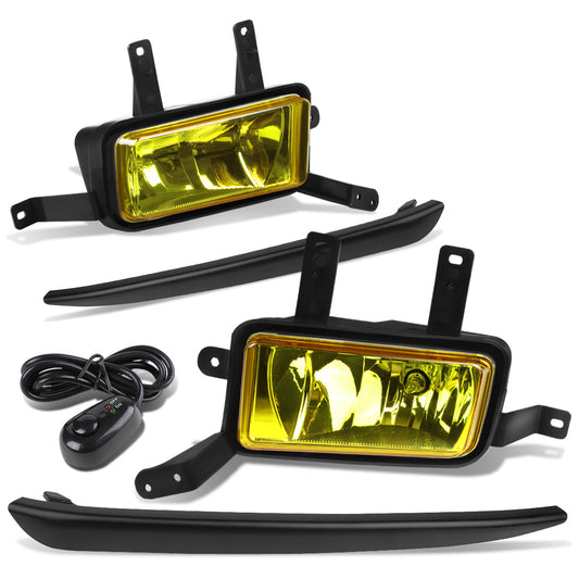 FAROS DE NIEBLA 15-20 CHEVY TAHOE, SUBURBAN / 16-19 SUBURBAN 3500HD - WITH SWITCH, BLACK BEZEL - 5202 BULB - AMBER