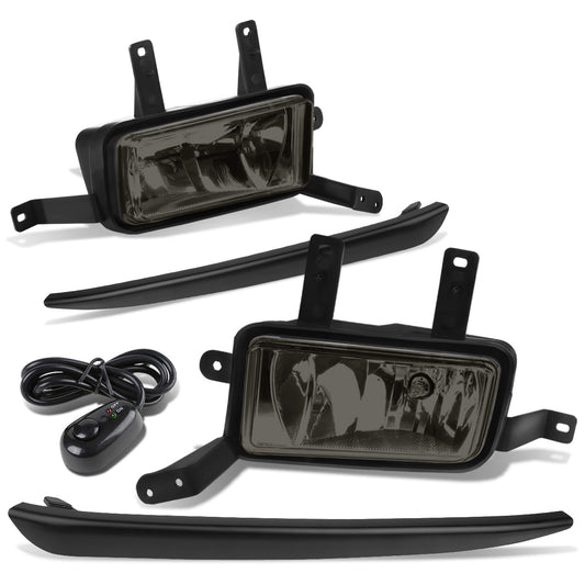 FAROS DE NIEBLA 15-20 CHEVY TAHOE, SUBURBAN / 16-19 SUBURBAN 3500HD - WITH SWITCH, BLACK BEZEL - 5202 BULB - SMOKE
