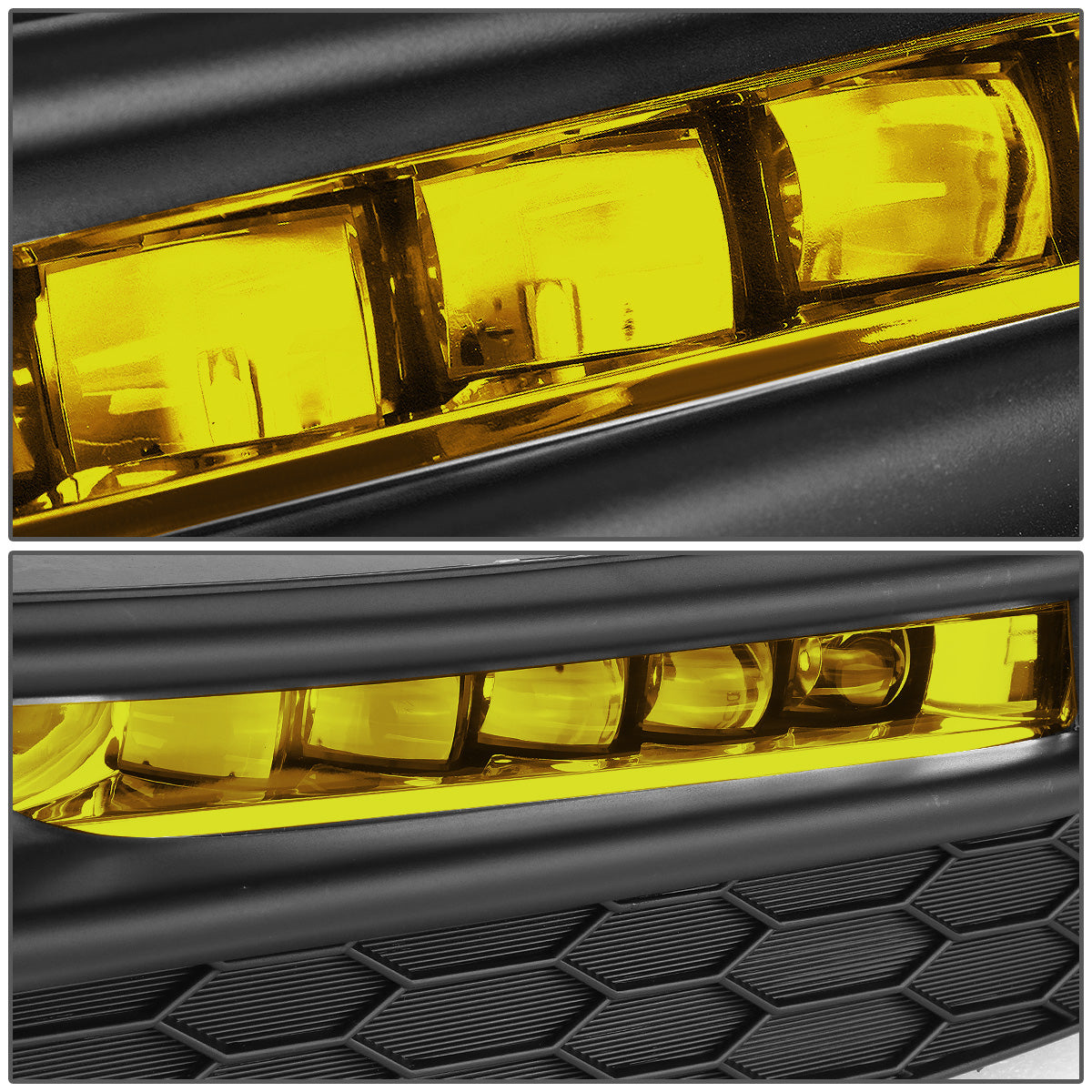 FAROS DE NIEBLA 16-17 HONDA ACCORD - HIGH POWERED LED - WITH SWITCH, BEZEL - AMBER
