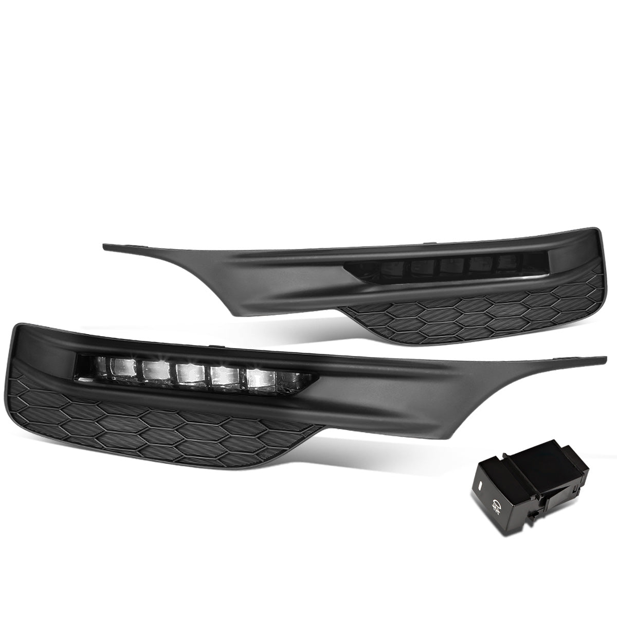 FAROS DE NIEBLA 16-17 HONDA ACCORD - HIGH POWERED LED - WITH SWITCH, BEZEL - SMOKE