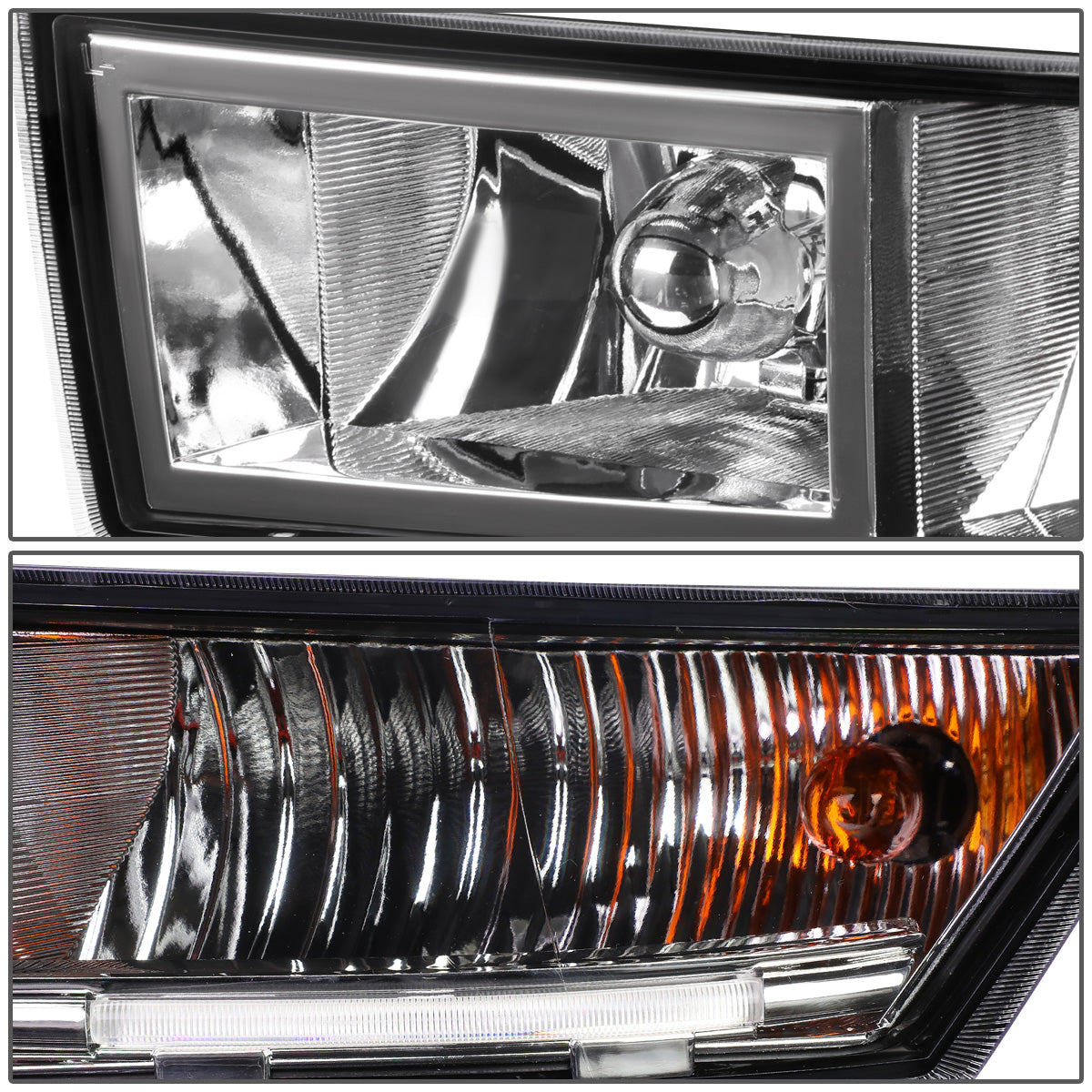 FAROS DE NIEBLA 07-13 CADILLAC ESCALADE EXT / 07-14 ESCALADE ESV - WITH SWITCH - CHROME / CLEAR