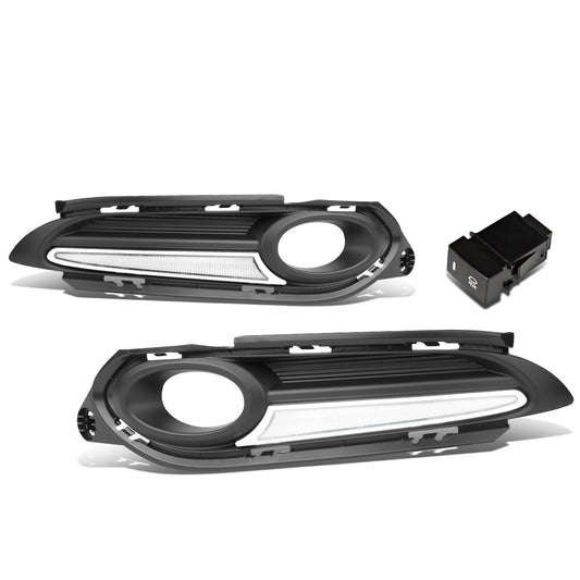 FAROS DE NIEBLA 16-18 HONDA HR-V - WITH DRL STRIP - BLACK / CLEAR