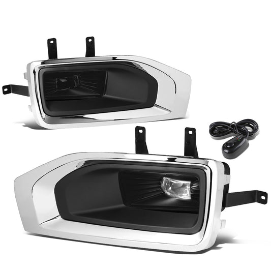 FAROS DE NIEBLA 15-18 GMC YUKON, YUKON XL - HIGH POWERED LED - WITH SWITCH, BEZEL - SMOKE