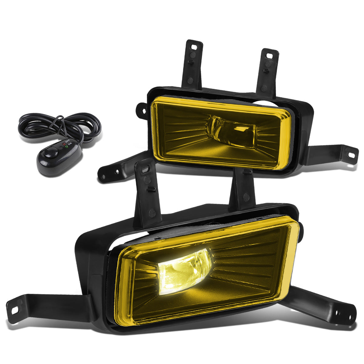 FAROS DE NIEBLA 15-20 CHEVY TAHOE, SUBURBAN, GMC YUKON, YUKON XL / 16-19 CHEVY SUBURBAN 3500HD - HIGH POWERED LED - WITH SWITCH - AMBER