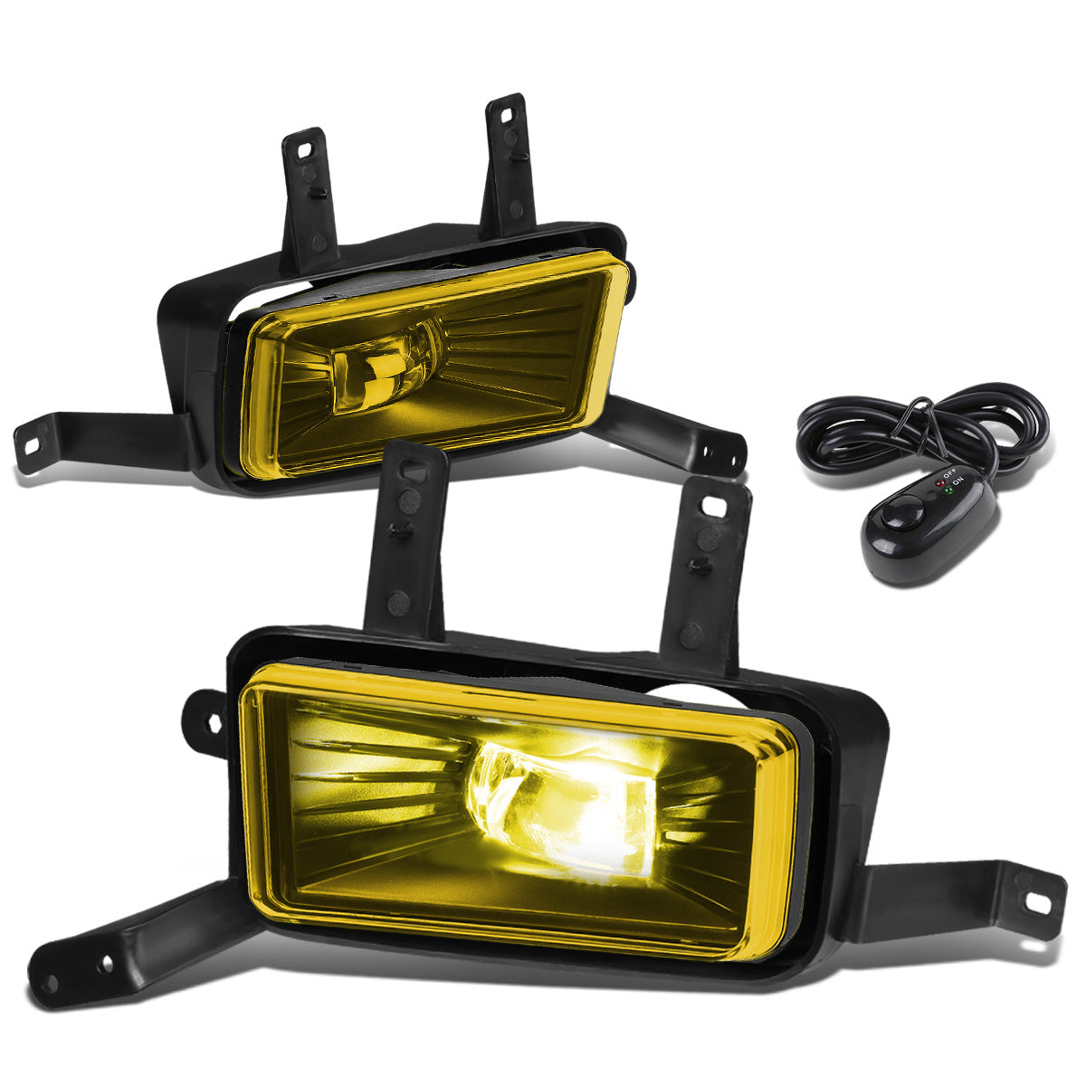 FAROS DE NIEBLA 15-20 CHEVY TAHOE, SUBURBAN, GMC YUKON, YUKON XL / 16-19 CHEVY SUBURBAN 3500HD - HIGH POWERED LED - WITH SWITCH - AMBER