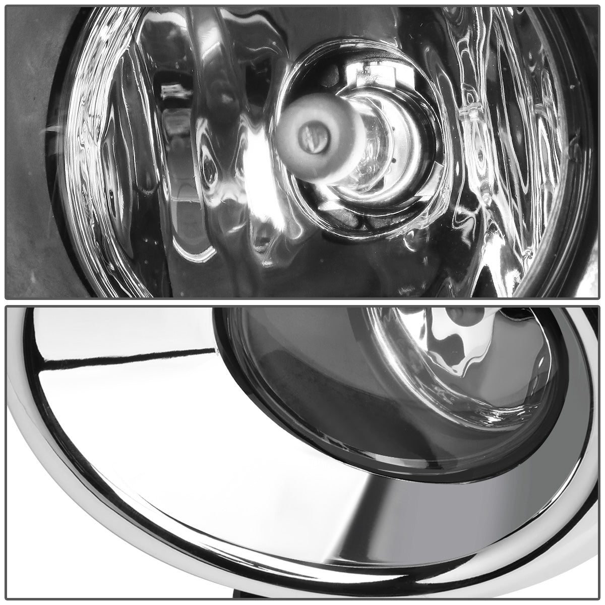FAROS DE NIEBLA 13-16 NISSAN PATHFINDER - WITH SWITCH, BEZEL - H11 BULB - CHROME / CLEAR