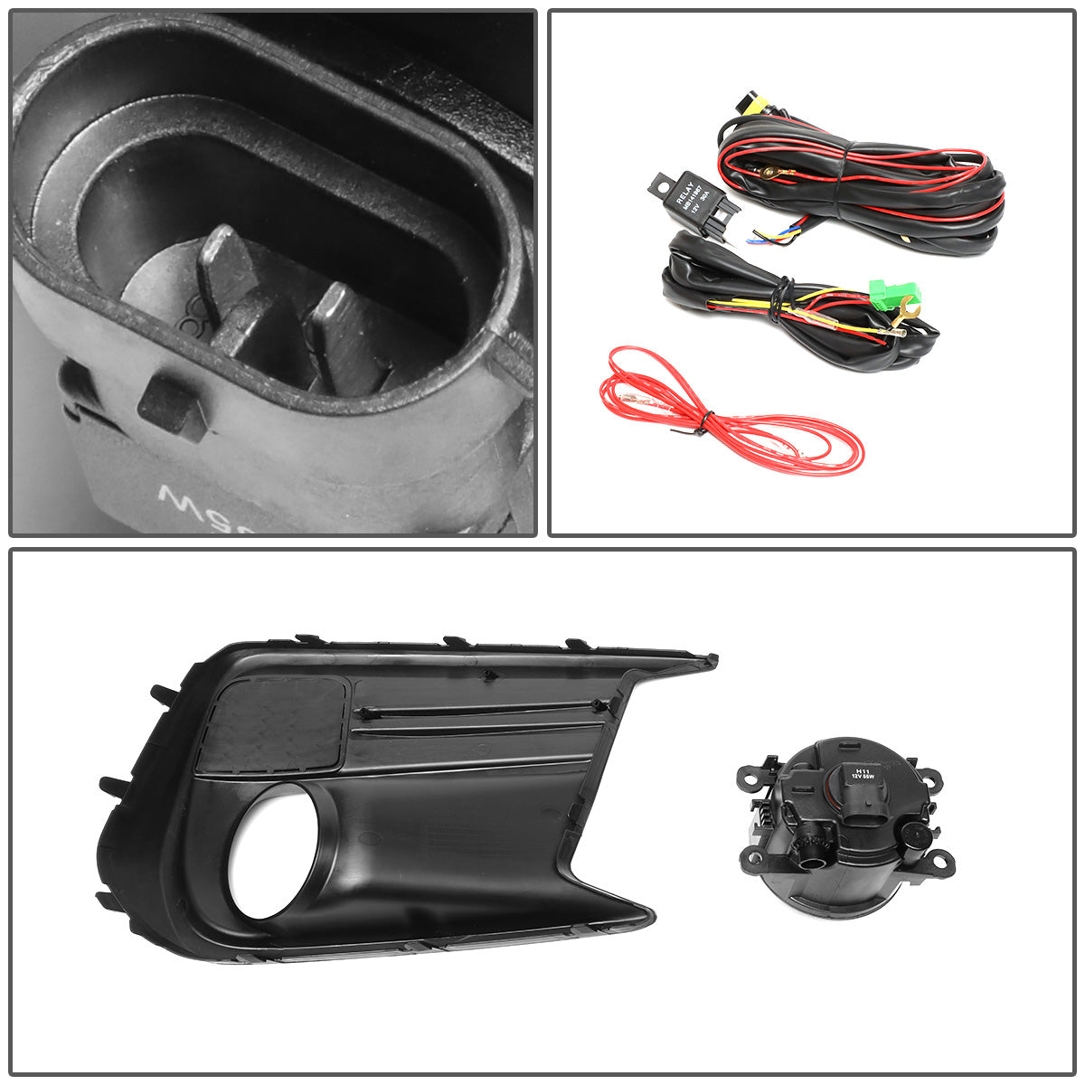 FAROS DE NIEBLA 18-19 SUBARU WRX - WITH SWITCH, BEZEL - SMOKE