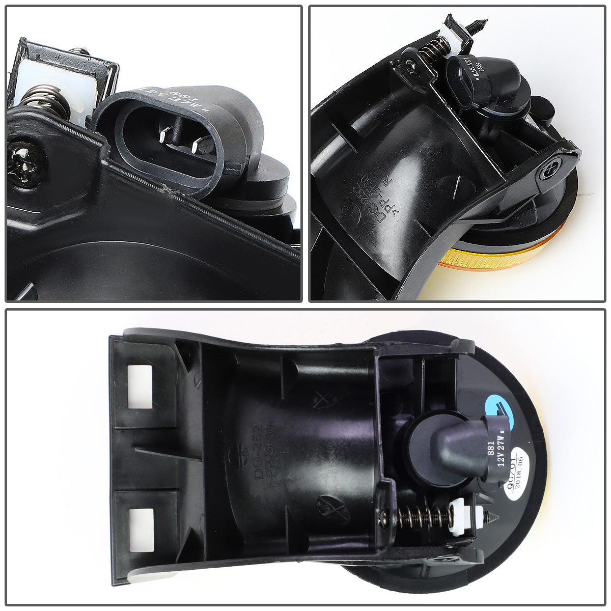 FAROS DE NIEBLA 94-98 DODGE RAM 1500, 2500, 3500 - FITS MODELS WITHOUT SPORT PACKAGE ONLY - NO SWITCH - AMBER