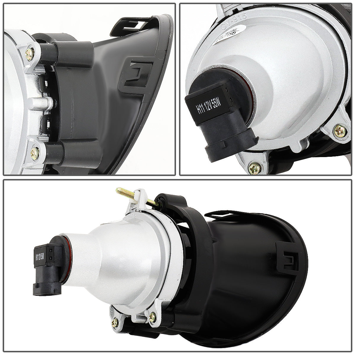 FAROS DE NIEBLA 14-15 CHEVY CAMARO LS LT 3.6 - WITH SWITCH, BEZEL - CHROME / CLEAR