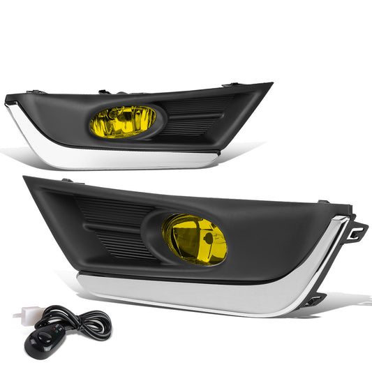 FAROS DE NIEBLA 17-18 HONDA CR-V - REQUIRES FOG LIGHT BRACKETS FOR INSTALLATION - WITH CHROME TRIM BEZEL - AMBER